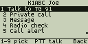 Caller actions