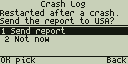 Send crash report?