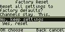 Factory reset