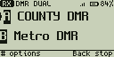 Dual watch on two receivers, large text