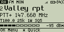 Home on FM, Monitor held: squelch open, RX