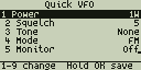 Quick settings, FM VFO