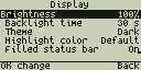 Display settings
