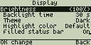 Changing a setting