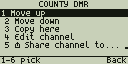 A channel's actions in a zone
