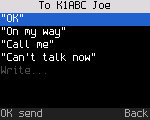 Write a message