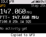 Copy to VFO