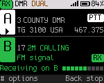 Dual watch: B in another zone
