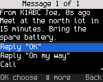 Reading a message