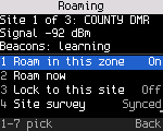Repeater roaming