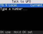 Talk target, DMR VFO