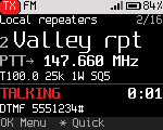 Sending touch tones (DTMF) on FM