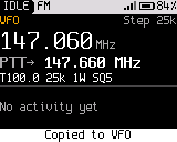 Copy to VFO