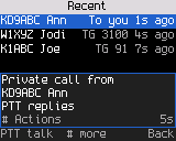 Recent calls