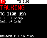 Transmitting, high-contrast theme