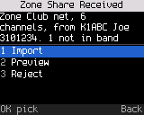 What to do with an offered zone