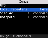 Zones, with the VFO