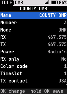 A channel's settings, ready to edit