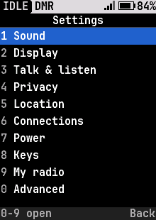 Settings