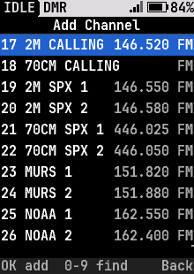 Adding a channel to a zone